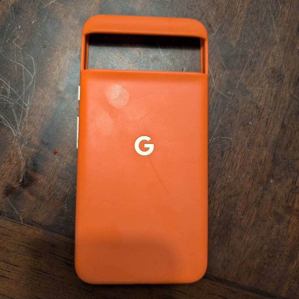 Google brand pixel 8 case, coral